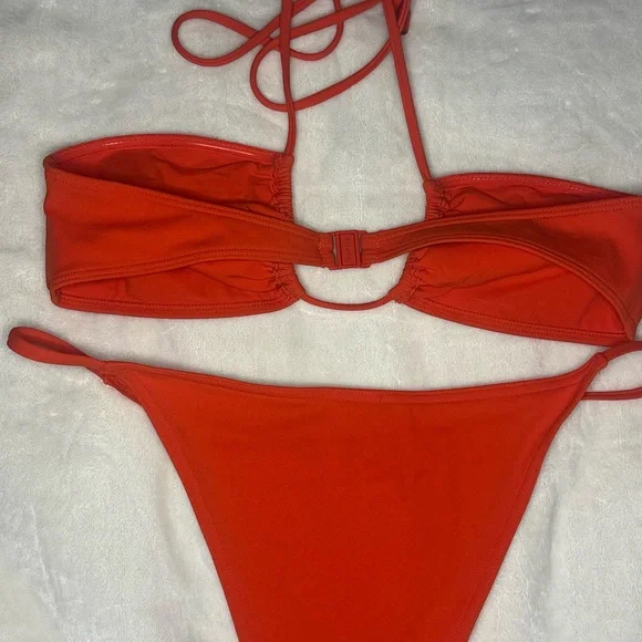 NWT! Babaton Orange Bikini Set Size M - Picture 3 of 13